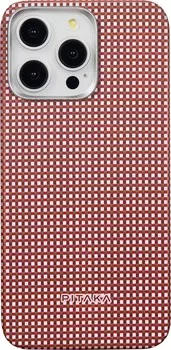 Чехол Pitaka Bonfire MagEZ Case 5 для iPhone 15 Pro Max, кевлар, красный