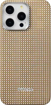 Чехол Pitaka Canyon MagEZ Case 5 для iPhone 15 Pro Max, кевлар, бежевый