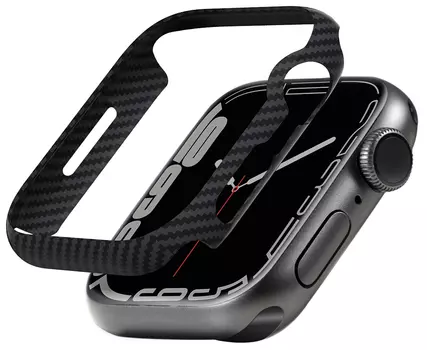 Чехол Pitaka для Apple Watch 45 мм, кевлар, черный