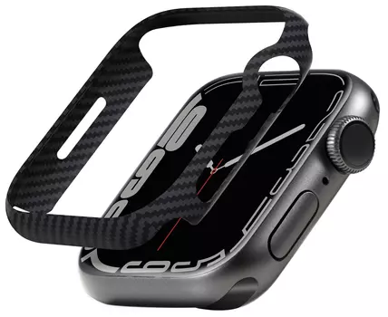 Чехол Pitaka для Apple Watch 45 мм, кевлар, черный