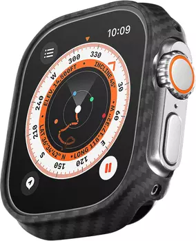 Чехол Pitaka для Apple Watch Ultra 49 мм, кевлар, черный