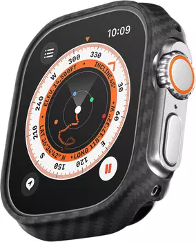 Чехол Pitaka для Apple Watch Ultra 49 мм, кевлар, черный