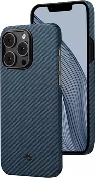 Чехол Pitaka MagEZ 3 для iPhone 14 Pro Max, кевлар, сине-черный
