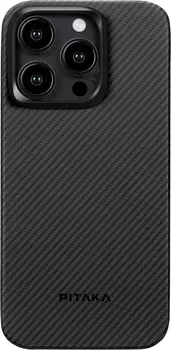 Чехол Pitaka MagEZ 4 Case для iPhone 15 Pro, кевлар, черный