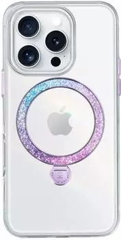 Чехол PYNANA Dancing Streamer Series MagSafe для iPhone 16 Pro, фиолетовый