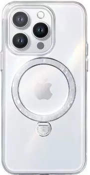 Чехол PYNANA Dancing Streamer Series MagSafe для iPhone 16 Pro, перламутровый