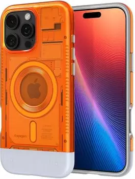Чехол Spigen Classic C1 MagSafe для iPhone 16 Pro Max, тыквенный