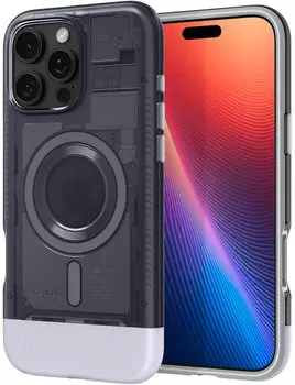 Чехол Spigen Classic C1 MagSafe для iPhone 16 Pro, графит