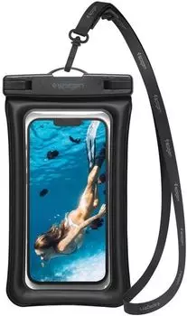 Чехол Spigen Waterproof Universal Float Case, черный