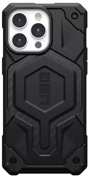 Чехол UAG Monarch Pro MagSafe для iPhone 15 Pro Max, чёрный карбон