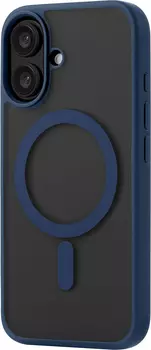 Чехол uBear Cloud Case MagSafe для iPhone 16, silk-touch, темно-синий