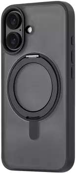 Чехол uBear Сlip 360 Case MagSafe для iPhone 16, silk-touch, черный