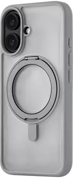 Чехол uBear Сlip 360 Case MagSafe для iPhone 16, silk-touch, серый
