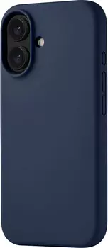 Чехол uBear Touch Case MagSafe для iPhone 16, soft-touch, темно-синий