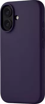 Чехол uBear Touch Case MagSafe для iPhone 16, soft-touch, темно-фиолетовый