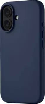 Чехол uBear Touch Case MagSafe для iPhone 16, soft-touch, темно-синий