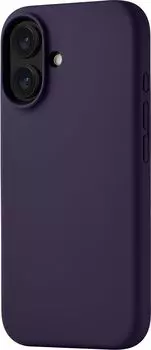 Чехол uBear Touch Case MagSafe для iPhone 16, soft-touch, темно-фиолетовый