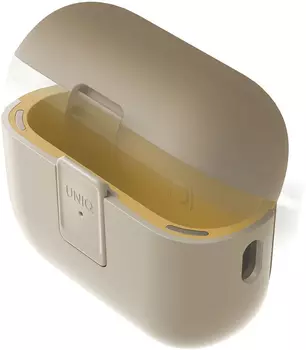 Чехол Uniq Clyde для AirPods Pro 2, бежевый+желтый