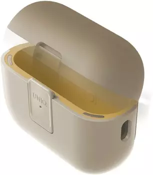 Чехол Uniq Clyde для AirPods Pro 2, бежевый+желтый