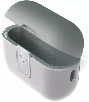 Чехол Uniq Clyde для AirPods Pro 2, белый+мятный