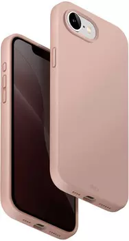 Чехол Uniq LINO MagSafe для iPhone 16e, розовый