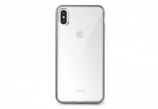 Чехол Vitros для iPhone XS Max, пластик, серебряный