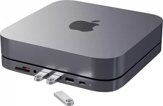 Док-станция Mac Mini Stand &amp; Hub, серый