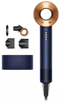 Фен Dyson Supersonic HD08, 5 насадок, синий