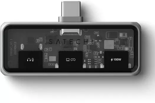 Хаб Satechi Mobile XR Hub PD 100W with Audio, серый