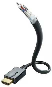 Кабель Inakustik Star HDMI - HDMI 2.1, 10K, 2 м, нейлон, черный