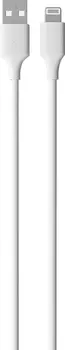 Кабель moonfish USB-А - Lightning 1 м, силикон, белый