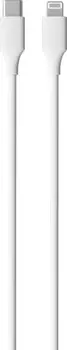 Кабель moonfish USBC - Lightning 1 м, силикон, белый