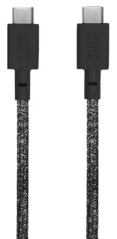 Кабель Native Union Belt Cable USB-С - USB-С, 1,2м, кевлар, серый космос