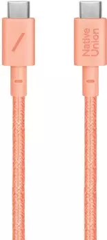 Кабель Native Union Belt Cable USB-С - USB-С, 1.2 м, нейлон, абрикос