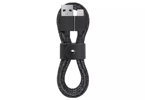 Кабель Native Union Belt Lightning/USB (1,2 м), «черный космос»