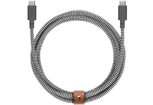 Кабель Native Union Belt USB-C/USB-C (2,4 м), зебра