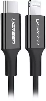 Кабель UGREEN US171 USB-C - Lightning, 1м, черный