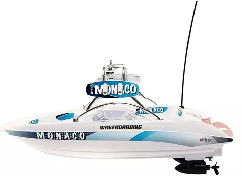 Катер на радиоуправлении Hiper Monaco, белый+зеленый