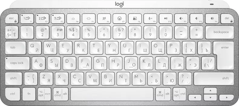Клавиатура беспроводная Logitech MX Keys Mini Pale, серый