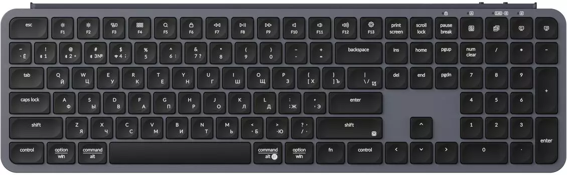 Клавиатура Keychron B6 Pro, серый