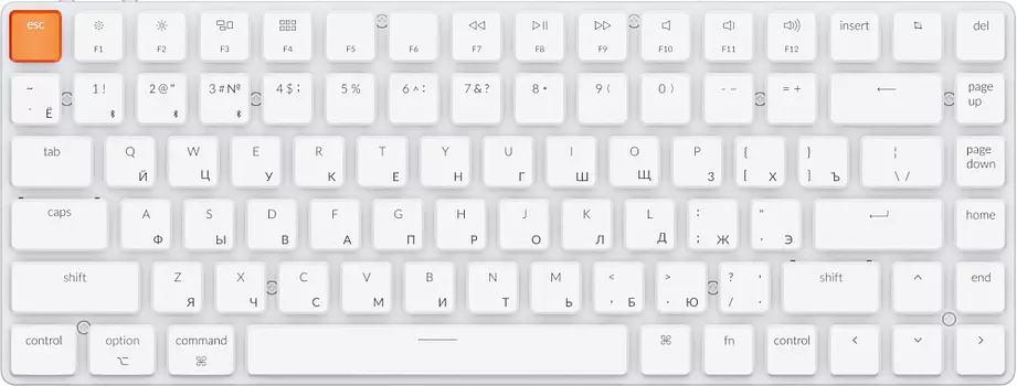 Клавиатура Keychron K3 без подсветки Red Switch, белый