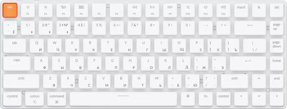 Клавиатура Keychron K3 без подсветки Red Switch, белый