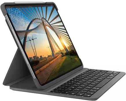 Клавиатура Logitech Slim Folio Pro для iPad Pro 12.9" (2021), темно-серый