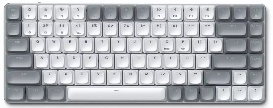 Клавиатура механическая с подсветкой Satechi SM1 Slim Mechanical Backlit Bluetooth Keyboard, светло-серый