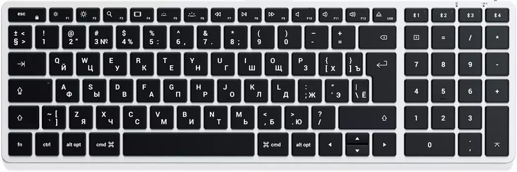 Клавиатура Satechi Slim X2, USB-C, серебристый