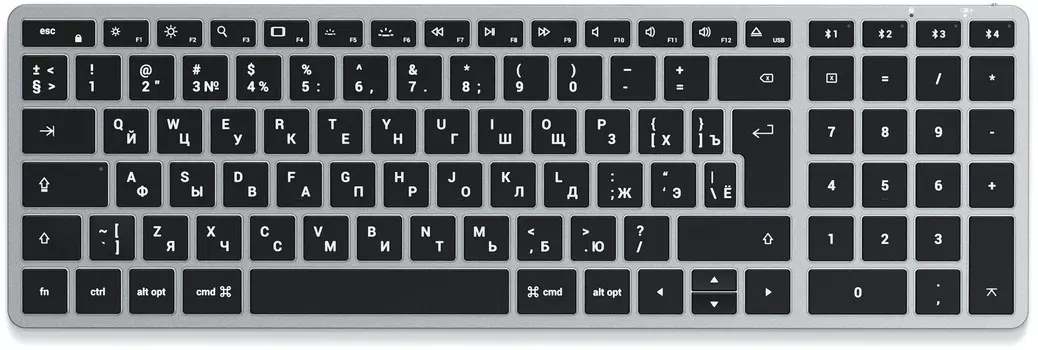 Клавиатура Satechi Slim X2, USB-C, серый космос