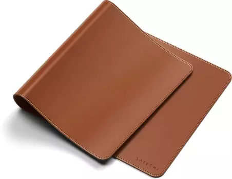 Коврик для мыши Satechi Vegan-Leather Premium Desk Mat, коричневый