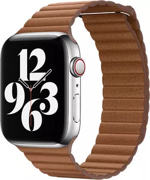 Кожаный ремешок Watch 44 мм, размер L, коричневый