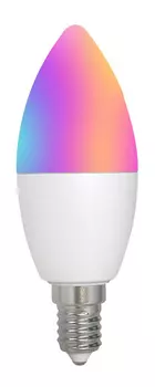 Лампочка умная MOES Wi-Fi LED Bulb E14 (RGB+CW) 6W, Белый