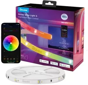 Лента светодиодная Govee Protective Coating Wi-Fi RGBIC 10 м, цветной